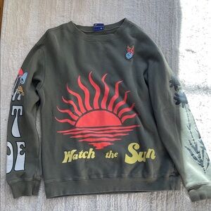 Anthropologie Coney Island Picnic Sunrise sweatshirt Large